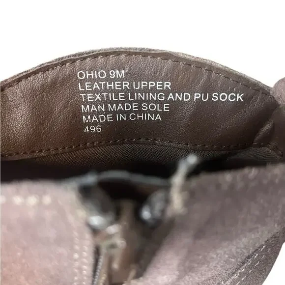 STEVE MADDEN Ohio Taupe Leather Western Boots w/Fringe Women's Size 9 - Picture 5 of 7